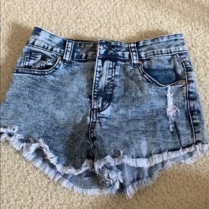 Denim shorts